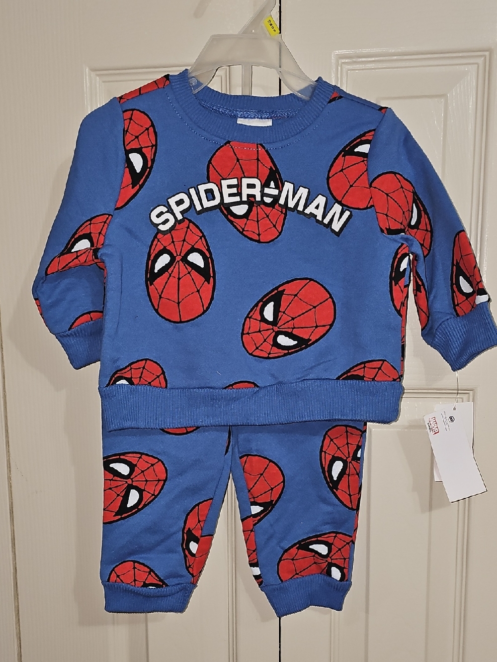 Spider-Man Blue & Red Toddler Sweatshirt and Pants Set